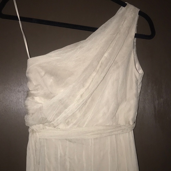 Amsale Dove Grey/Silver Formal Bridesmaid Dress - Picture 2 of 8